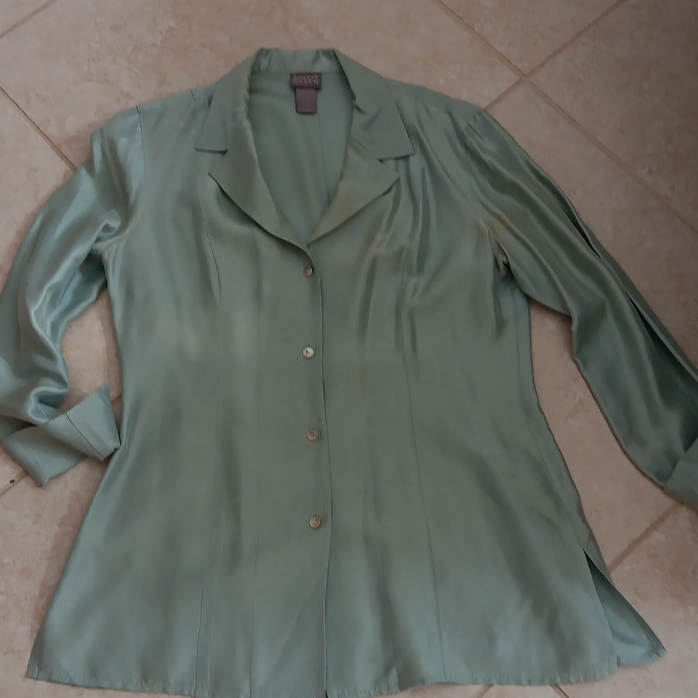 Shirt /Jacket Size Small.Ingrid Olsen .Light Aqua